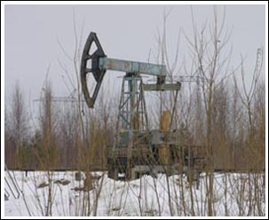 Нефтяная вышка недалеко от Нижневартовска